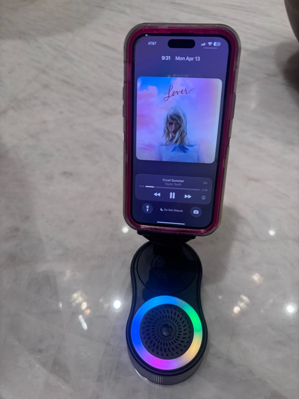 5 in 1 Portable Phone Speaker with RGB Light Ring